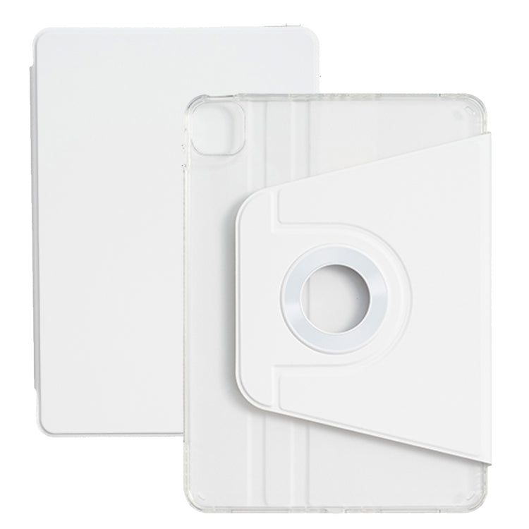 For iPad Air 13 2025 / 2024 Magnetic Split Leather Smart Tablet Case(White) by bashfashion