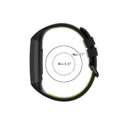 For Fitbit Charge 4 / Charge 3 / Charge 3 SE Watch Button Two Colors Silicone Replacement Strap Watchband(Light Pink Teal) by bashfashion