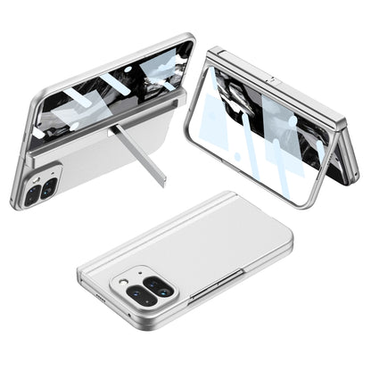 For Google Pixel 9 Pro Fold GKK Integrated Fold Hinge Full Coverage Phone Case with Holder(White) by GKK