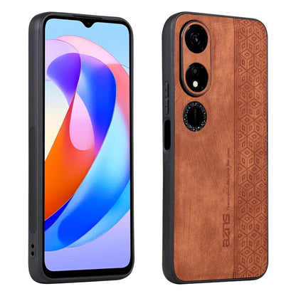 For Honor Play 40 AZNS 3D Embossed Skin Feel Phone Case(Brown) by AZNS