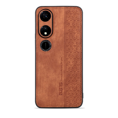 For Honor Play 40 AZNS 3D Embossed Skin Feel Phone Case(Brown) by AZNS
