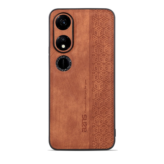 For Honor Play 40 AZNS 3D Embossed Skin Feel Phone Case(Brown) by AZNS