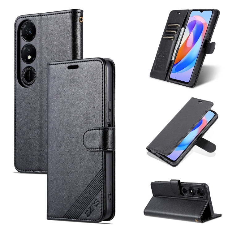 For Honor Play 40 AZNS Sheepskin Texture Flip Leather Phone Case(Black) by AZNS