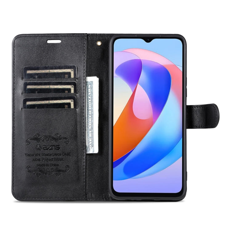 For Honor Play 40 AZNS Sheepskin Texture Flip Leather Phone Case(Black) by AZNS