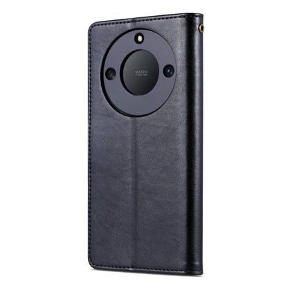 For Honor X50 AZNS Sheepskin Texture Flip Leather Phone Case(Black) by AZNS