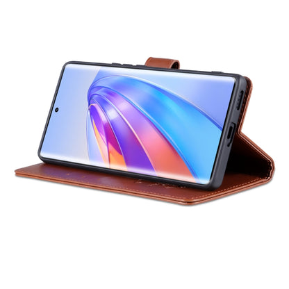 For Honor X50 AZNS Sheepskin Texture Flip Leather Phone Case(Brown) by AZNS