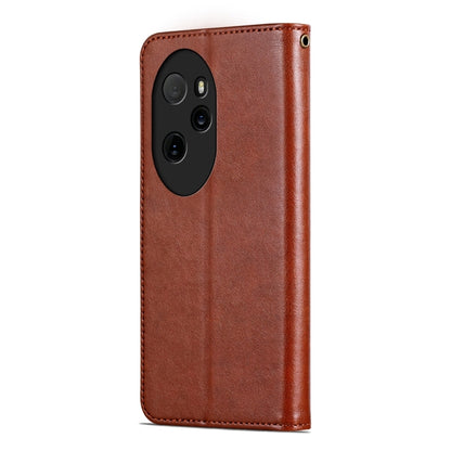 For Honor 100 Pro AZNS Sheepskin Texture Flip Leather Phone Case(Brown) by AZNS
