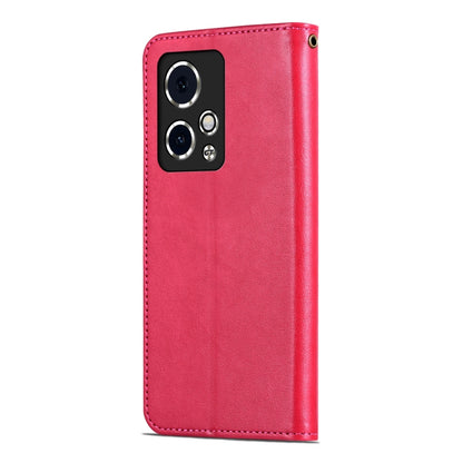 For Honor 90 GT AZNS Sheepskin Texture Flip Leather Phone Case(Red) by AZNS