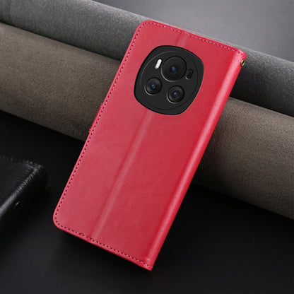 For Honor Magic6 AZNS Sheepskin Texture Flip Leather Phone Case(Red) by AZNS