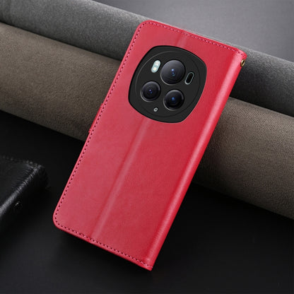 For Honor Magic6 Pro AZNS Sheepskin Texture Flip Leather Phone Case(Red) by AZNS