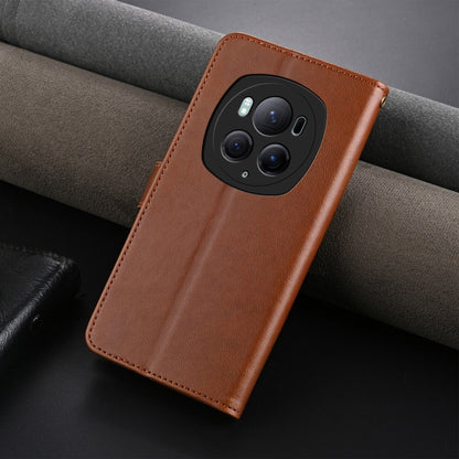 For Honor Magic6 Pro AZNS Sheepskin Texture Flip Leather Phone Case(Brown) by AZNS