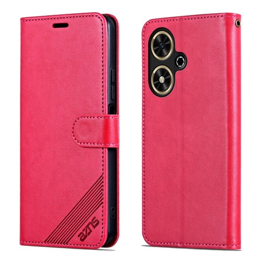 For Honor Play 50 / 50m 5G AZNS Sheepskin Texture Flip Leather Phone Case(Red) by AZNS