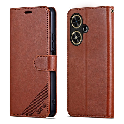 For Honor Play 50 / 50m 5G AZNS Sheepskin Texture Flip Leather Phone Case(Brown) by AZNS