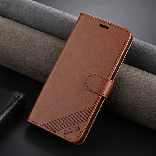 For Honor Play 50 / 50m 5G AZNS Sheepskin Texture Flip Leather Phone Case(Brown) by AZNS