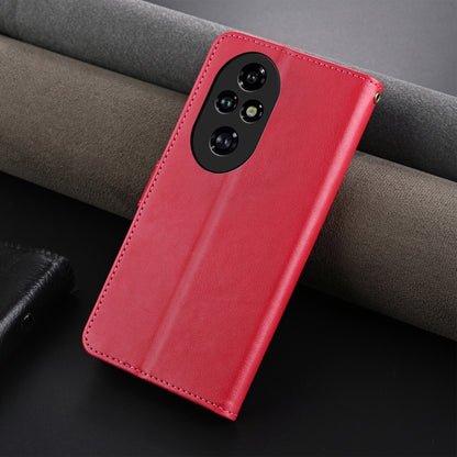 For Honor 200 AZNS Sheepskin Texture Flip Leather Phone Case(Red) by AZNS