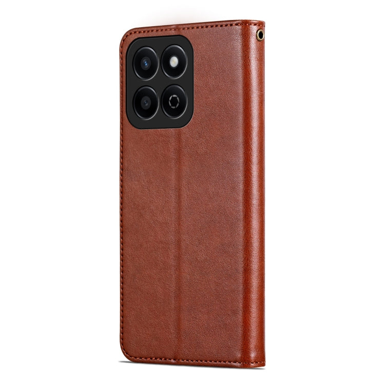 For Honor Play 60 Plus AZNS Sheepskin Texture Flip Leather Phone Case(Brown) by AZNS