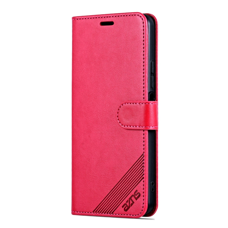 For Honor X60 AZNS Sheepskin Texture Flip Leather Phone Case(Red) by AZNS