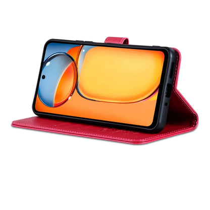 For Honor X60 AZNS Sheepskin Texture Flip Leather Phone Case(Red) by AZNS