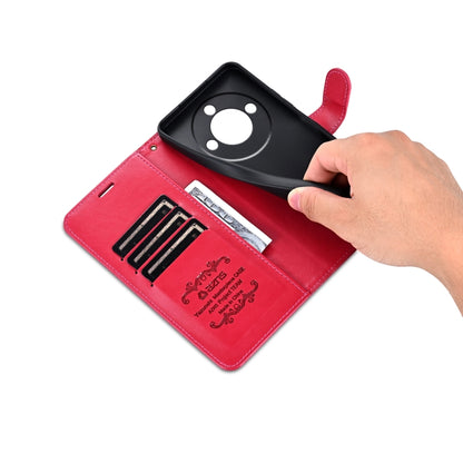 For Honor X60 AZNS Sheepskin Texture Flip Leather Phone Case(Red) by AZNS