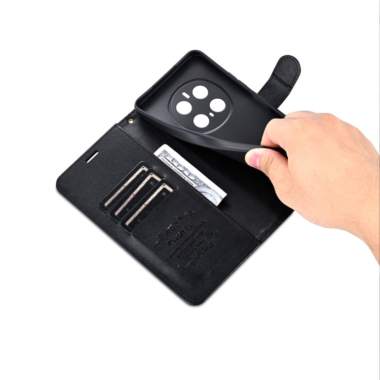 For Honor Magic7 Pro AZNS Sheepskin Texture Flip Leather Phone Case(Black) by AZNS