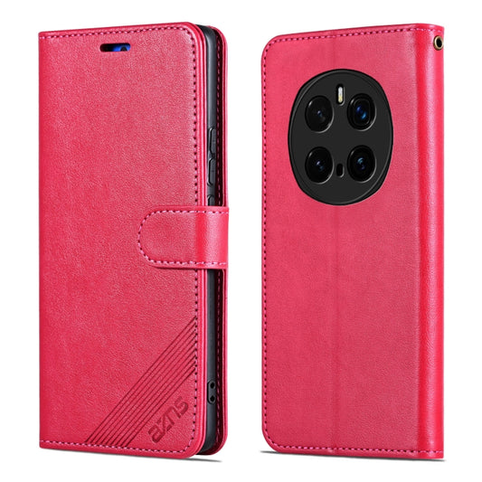 For Honor Magic7 Pro AZNS Sheepskin Texture Flip Leather Phone Case(Red) by AZNS