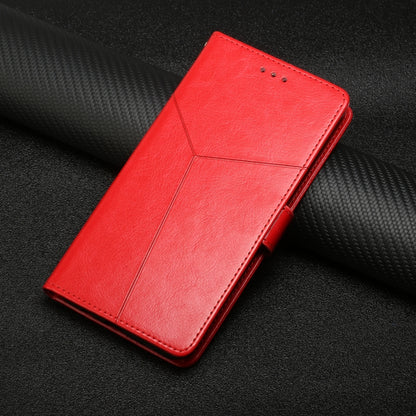 For iPhone SE 2024 HT01 Y-shaped Pattern Flip Leather Phone Case(Red) by bashfashion