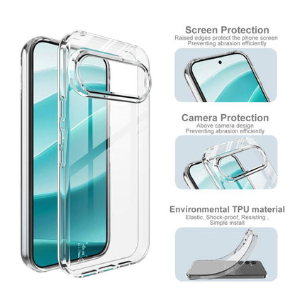 For Google Pixel 10 / Pixel 10 Pro IMAK UX-10 Series Transparent Shockproof TPU Phone Case(Transparent) by imak