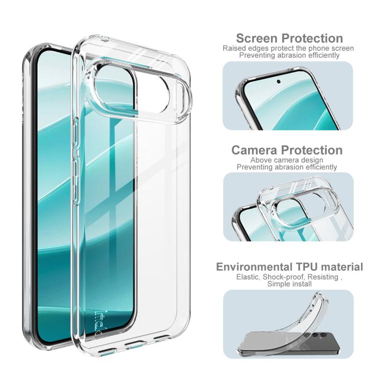 For Google Pixel 10 Pro XL IMAK UX-10 Series Transparent Shockproof TPU Phone Case(Transparent) by imak