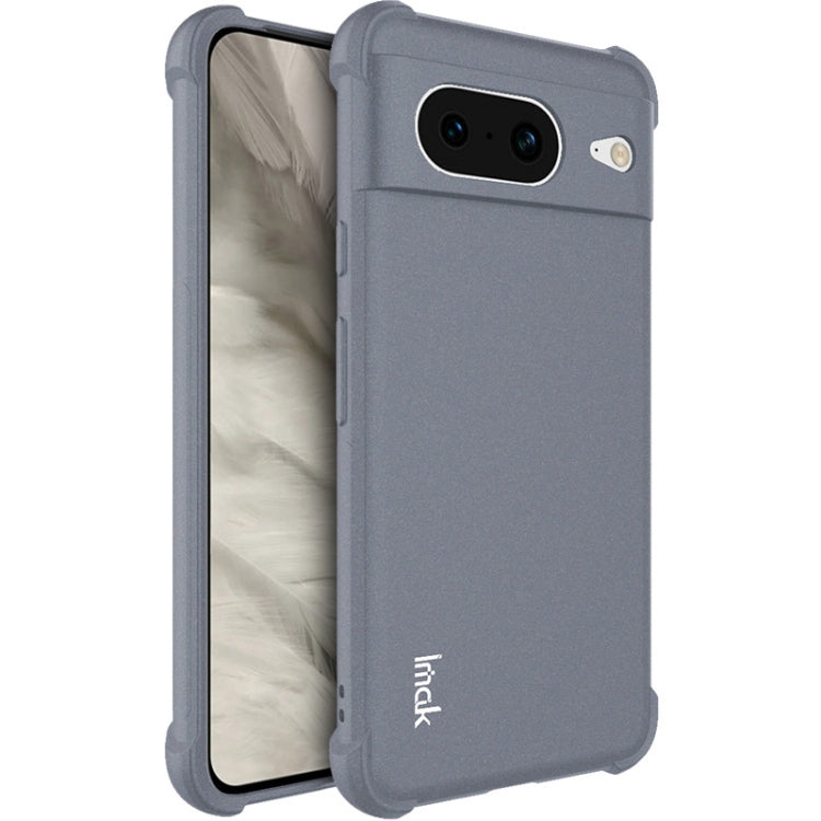 For Google Pixel 8 imak All-inclusive Shockproof Airbag TPU Case(Matte Grey) by imak