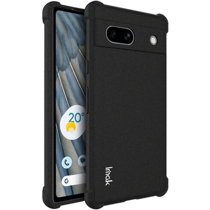 For Google Pixel 7a imak All-inclusive Shockproof Airbag TPU Case(Matte Black) by imak
