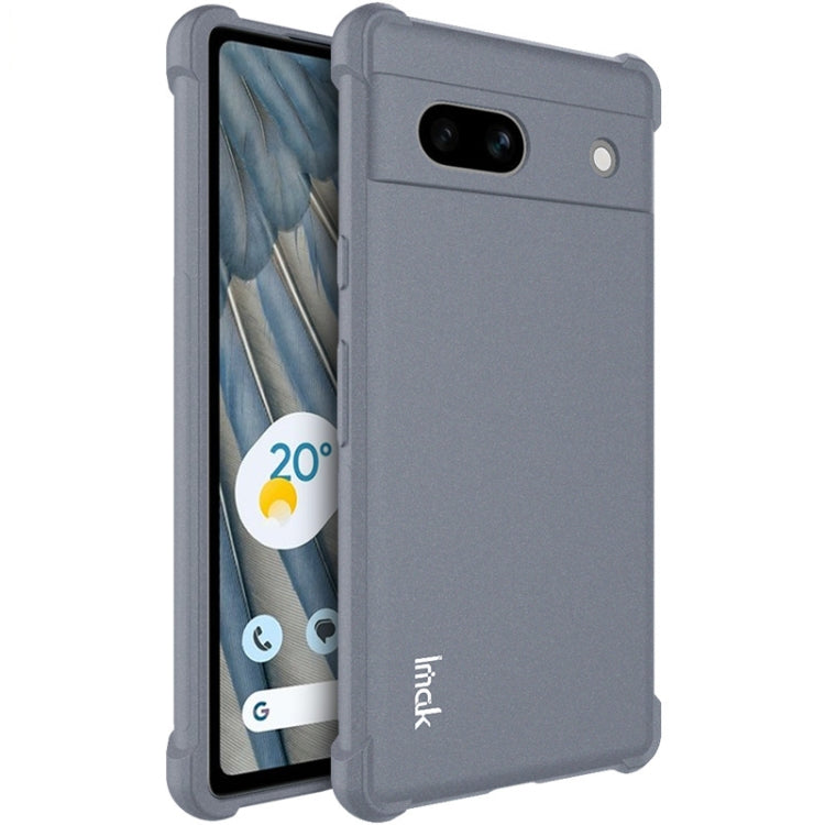 For Google Pixel 7a imak All-inclusive Shockproof Airbag TPU Case(Matte Grey) by imak