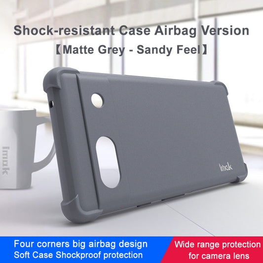For Google Pixel 7a imak All-inclusive Shockproof Airbag TPU Case(Matte Grey) by imak