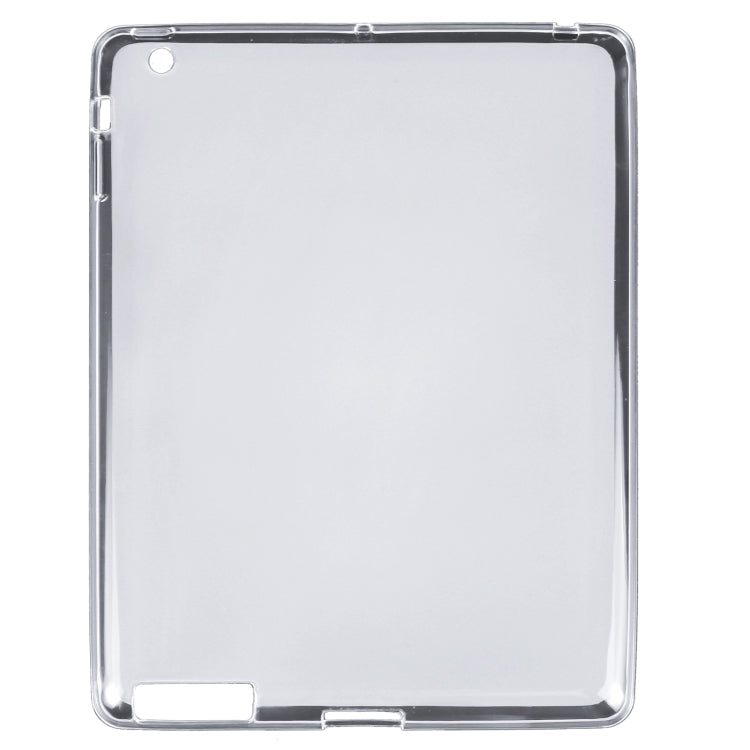 For iPad 4 / 3 / 2 TPU Tablet Case(Frosted Clear) by bashfashion