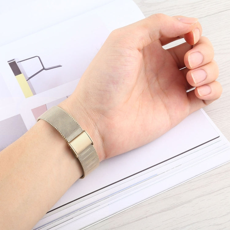 For Apple Watch Ultra 49mm&Watch Ultra 2 49mm / Series 9&8&7 45mm / SE 3&SE 2&6&SE&5&4 44mm / 3&2&1 42mm Milanese Stainless Steel Watch Band(Vintage Gold) by bashfashion