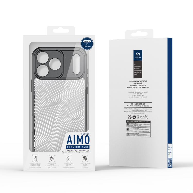 For iPhone 17 Pro Max DUX DUCIS Aimo Series Frosted Feel Phone Case(Black) by DUX DUCIS