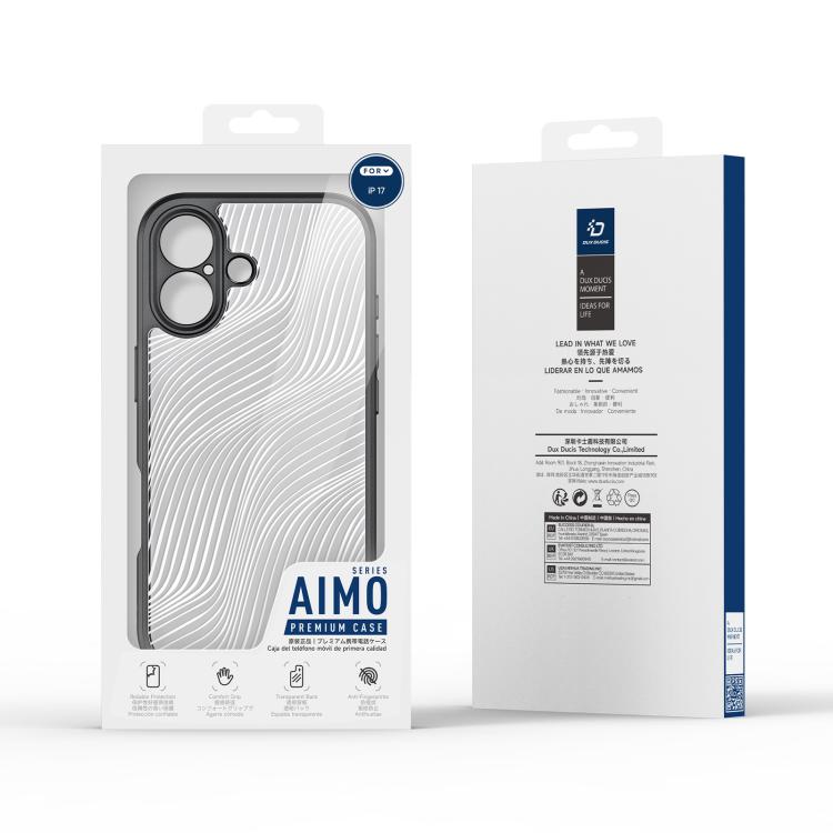 For iPhone 17 DUX DUCIS Aimo Series Frosted Feel Phone Case(Black) by DUX DUCIS