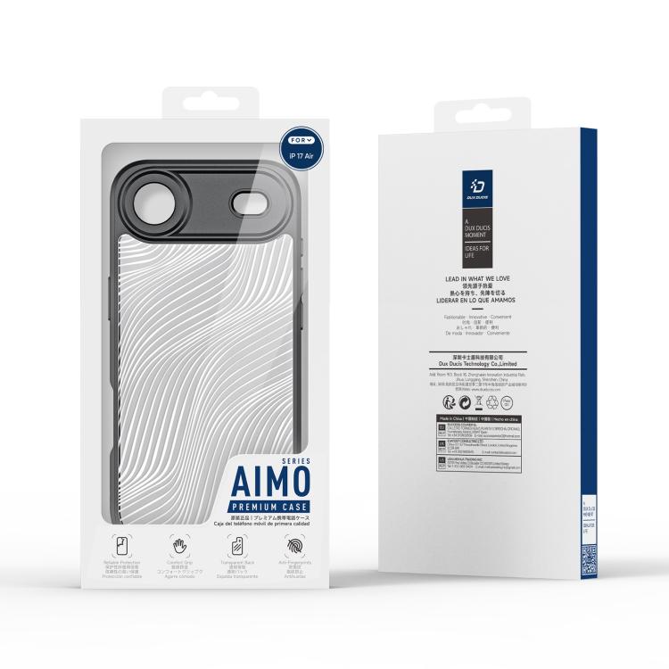 For iPhone Air DUX DUCIS Aimo Series Frosted Feel Phone Case(Black) by DUX DUCIS