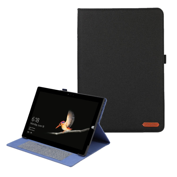 For Microsoft Surface Pro 4/5/6/7 Fabric Leather Tablet Case(Black) by bashfashion