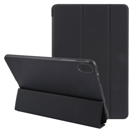 For Huawei MatePad 11 2023 GEBEI 3-folding Holder Shockproof Flip Leather Tablet Case(Black) by GEBEI