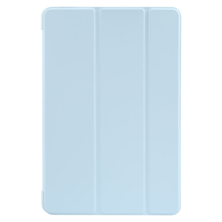 For Huawei MatePad 11 2023 GEBEI 3-folding Holder Shockproof Flip Leather Tablet Case(Sky Blue) by GEBEI