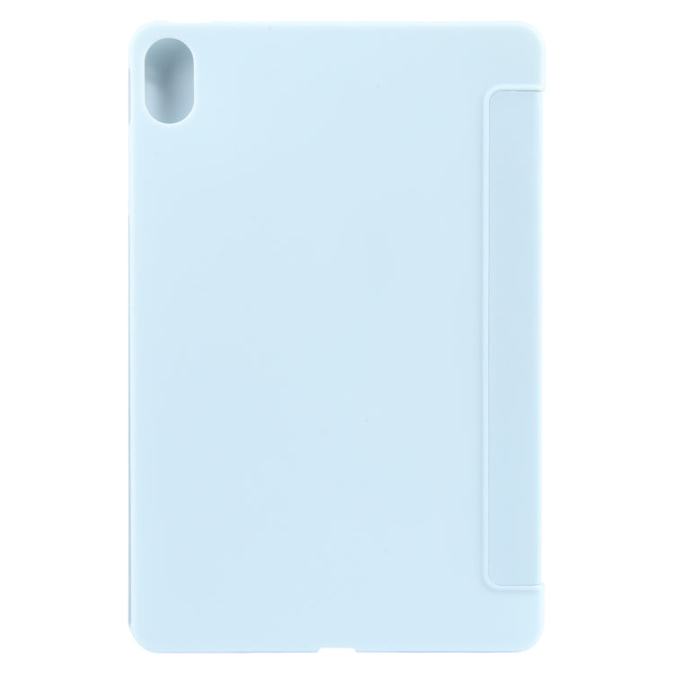 For Huawei MatePad 11 2023 GEBEI 3-folding Holder Shockproof Flip Leather Tablet Case(Sky Blue) by GEBEI
