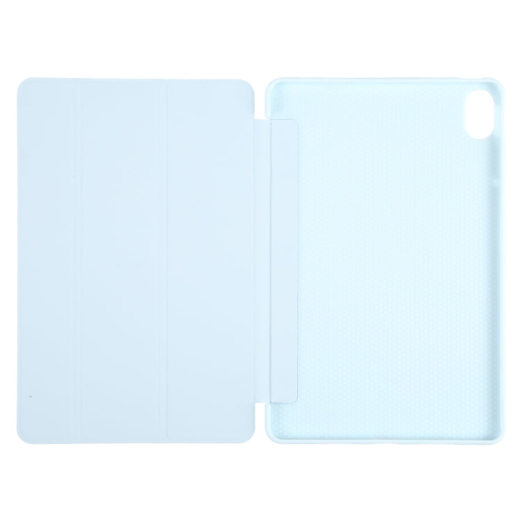 For Huawei MatePad 11 2023 GEBEI 3-folding Holder Shockproof Flip Leather Tablet Case(Sky Blue) by GEBEI