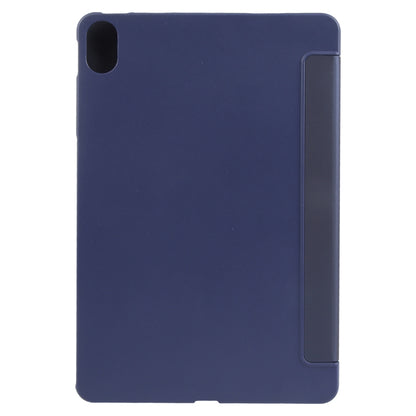 For Huawei MatePad 11 2023 GEBEI 3-folding Holder Shockproof Flip Leather Tablet Case(Dark Blue) by GEBEI