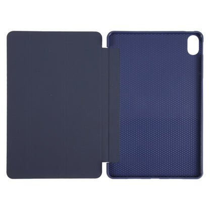 For Huawei MatePad 11 2023 GEBEI 3-folding Holder Shockproof Flip Leather Tablet Case(Dark Blue) by GEBEI