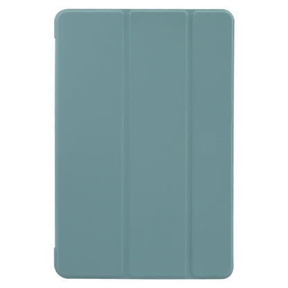 For Huawei MatePad 11 2023 GEBEI 3-folding Holder Shockproof Flip Leather Tablet Case(Dark Green) by GEBEI