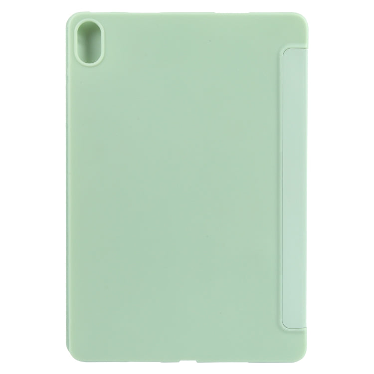 For Huawei MatePad Air 11.5 GEBEI 3-folding Holder Shockproof Flip Leather Tablet Case(Green) by GEBEI