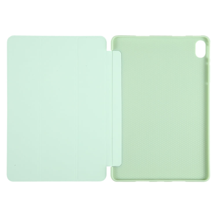 For Huawei MatePad Air 11.5 GEBEI 3-folding Holder Shockproof Flip Leather Tablet Case(Green) by GEBEI