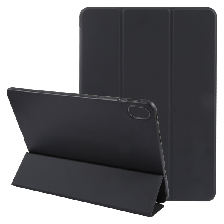 For Huawei MatePad Air 11.5 GEBEI 3-folding Holder Shockproof Flip Leather Tablet Case(Black) by GEBEI