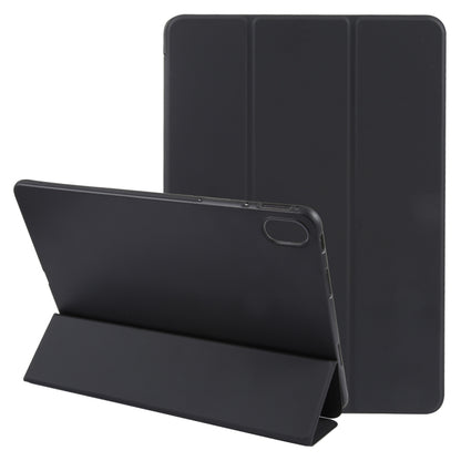 For Huawei MatePad Air 11.5 GEBEI 3-folding Holder Shockproof Flip Leather Tablet Case(Black) by GEBEI