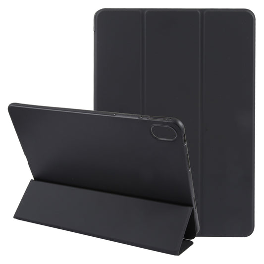 For Huawei MatePad Air 11.5 GEBEI 3-folding Holder Shockproof Flip Leather Tablet Case(Black) by GEBEI